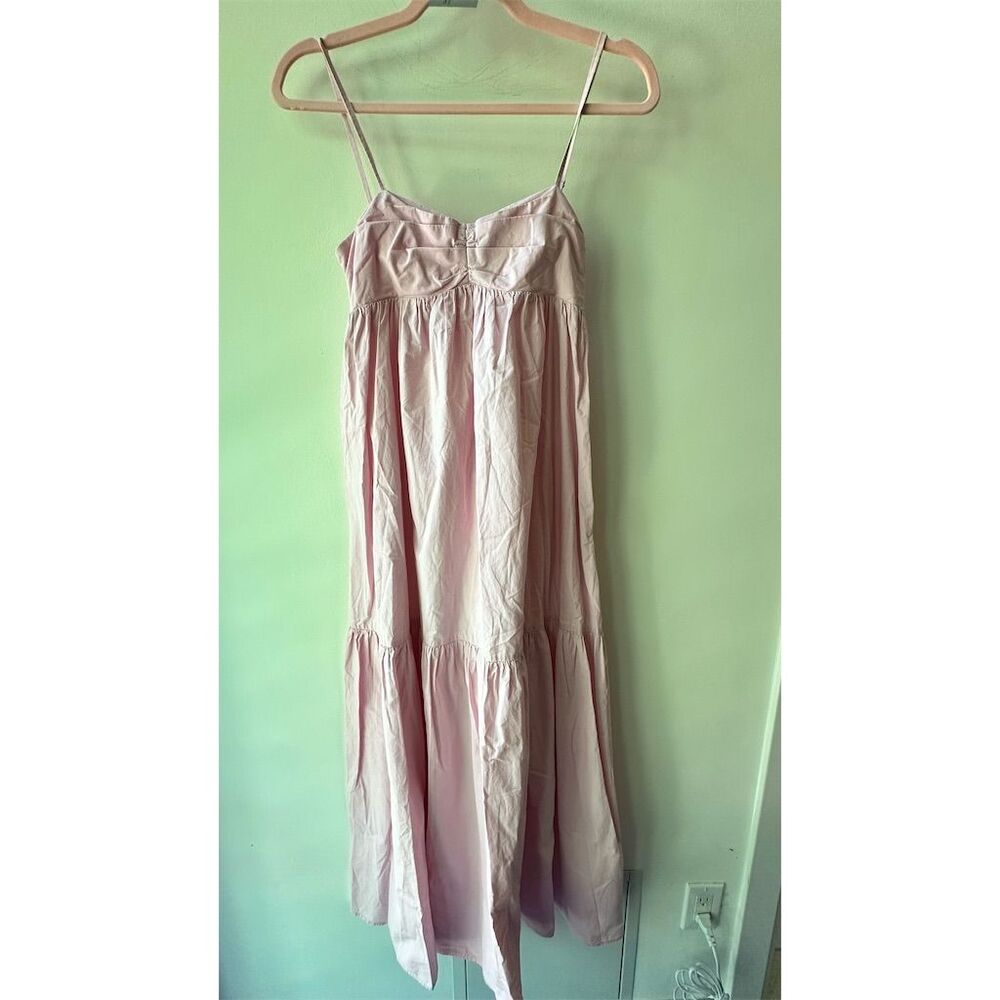 Amanda Uprichard Pale Pink Maxi Dress with  spot